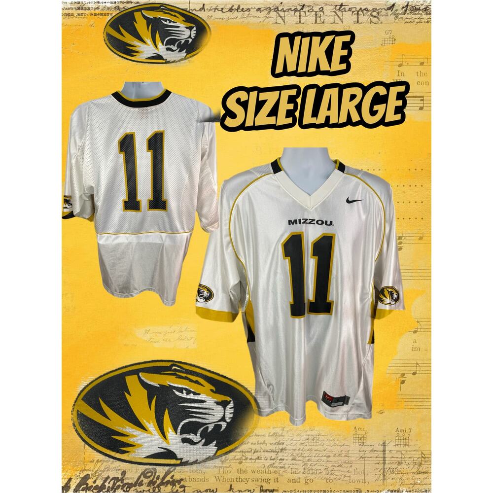 Nike White Vintage Mizzou Jersey